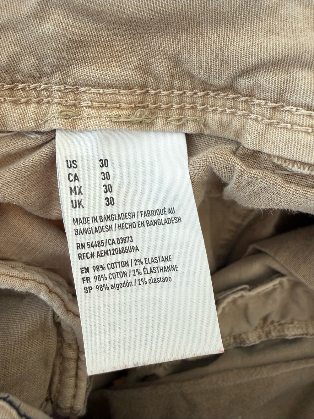 American Eagle Outfitters Bundle Men’s 30 Chino Shorts Tan & Light Khaki - Picture 8 of 15